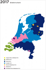 overzicht netbeheerders stroom