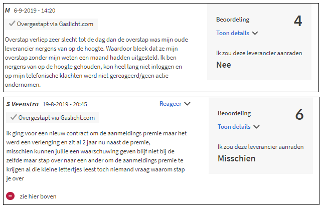 Vattenfall Review Verbeterpunten