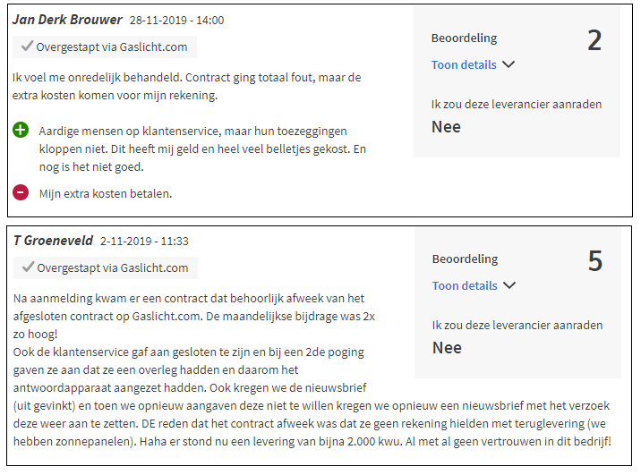Greenchoice review met verbeterpunten