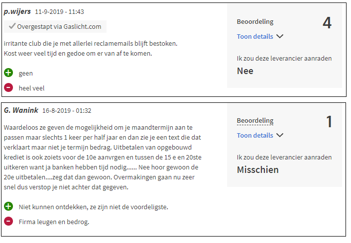 Review met verbeterpunten