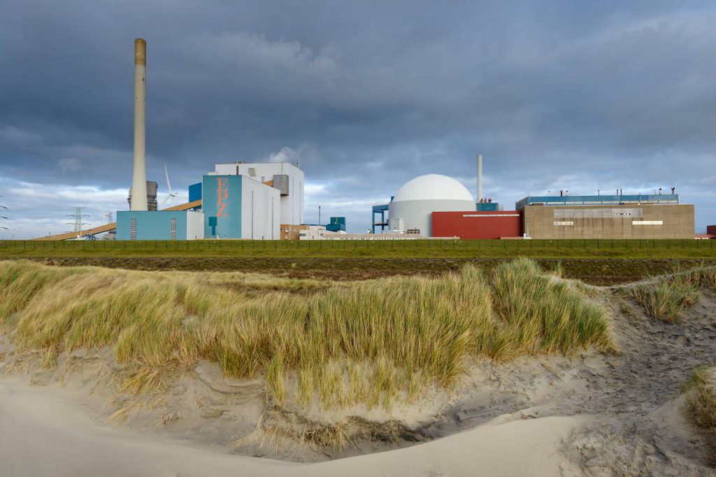 Kerncentrale Borssele: enige kerncentrale van Nederland die in bedrijf is.